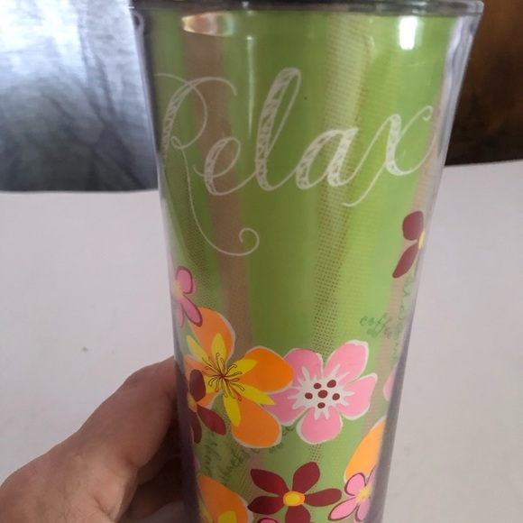 Starbucks Floral Travel Mug - Green and Pink - Picture 4 of 9